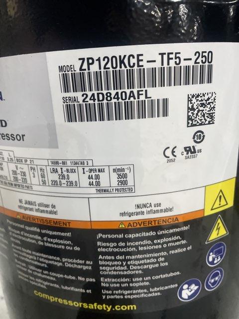 10 Ton AC Scroll Compressor 200-230/50-60/3 R410A