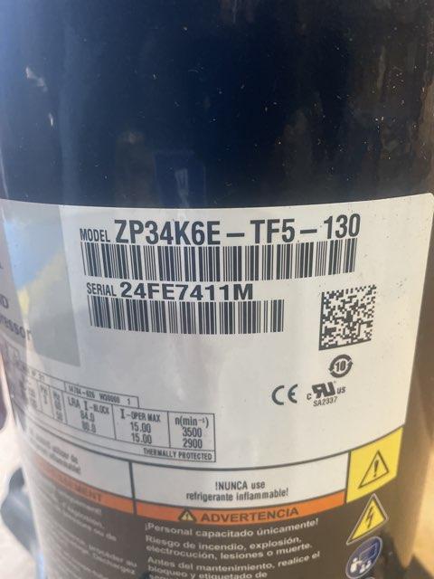 3 Ton AC Scroll Compressor 200-230/50-60/3 R410A