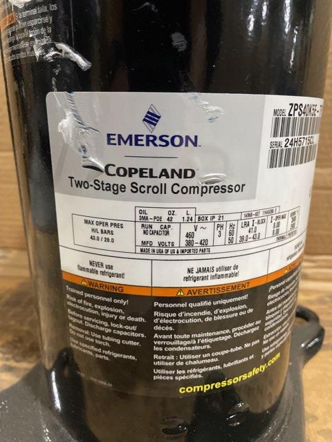 3.5 Ton Two-Stage AC Scroll Compressor 380-420/460/50-60/3 R410A