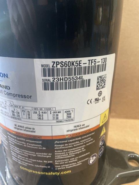 5 Ton Two-Stage AC Scroll Compressor 200-230/50-60/3 R410A