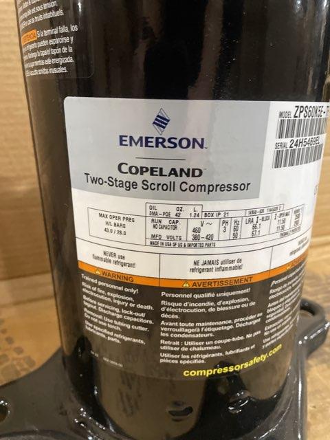 5 Ton Two-Stage AC Scroll Compressor 380-420/460/50-60/3 R410A