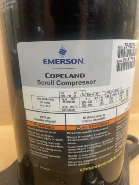 4 Ton AC Scroll Compressor 200-230/50-60/3 R410A