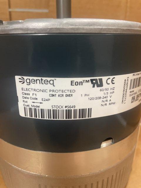 1/3 HP ECM Blower Motor 120/240/50-60/1 Variable Speed