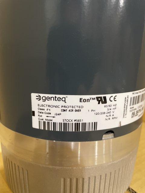 3/4 HP ECM Blower Motor 120/240/50-60/1