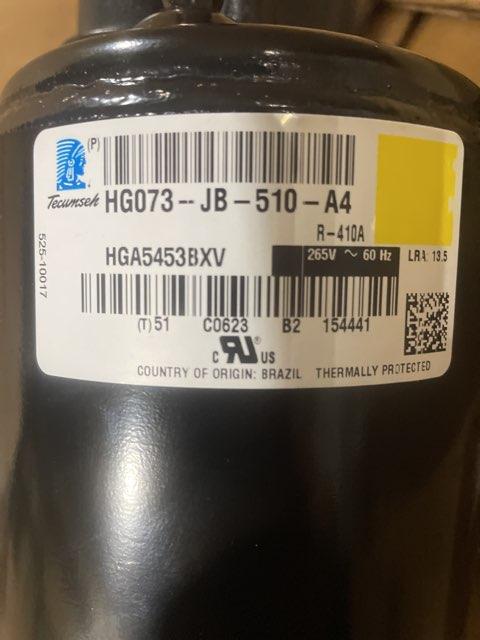 0.5 Ton AC Rotary Compressor 265/60/1 R410A