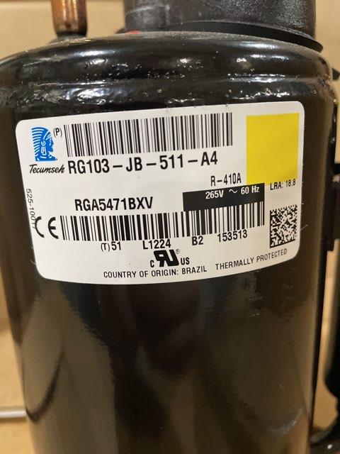 0.5 Ton AC Rotary Compressor 265/60/1 R410A