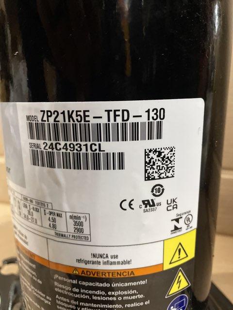 1.5 Ton AC Scroll Compressor 380-460/50-60/3 R410A