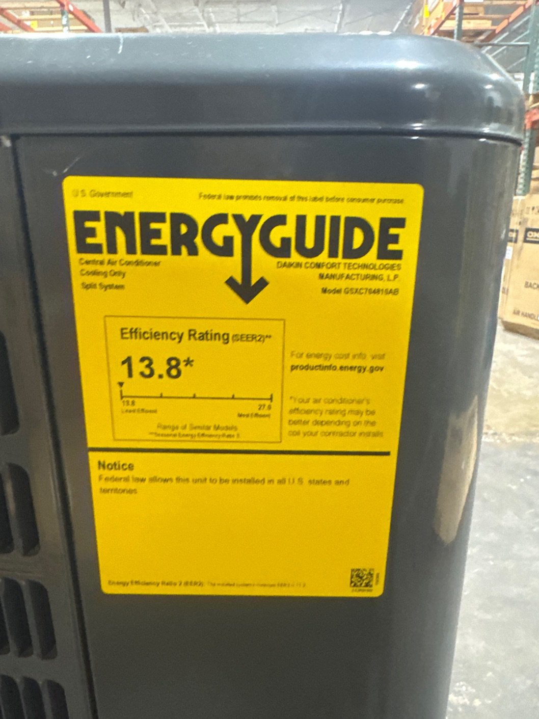 4 Ton 2-Stage Split-System Communicating Air Conditioner; 208-230/60/1, R410A, 17.5 SEER2