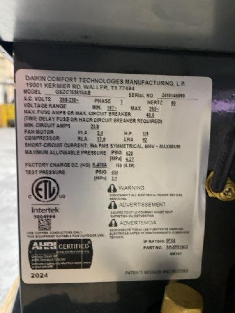3 Ton Two-Stage Split-System Communicating Compatible Heat Pump 208-230/60/1 R410A 17.2 SEER2