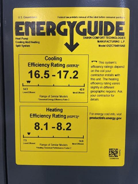 4 Ton Two-Stage Split-System Communicating Compatible Heat Pump 208-230/60/1 R410A 17.2 SEER2