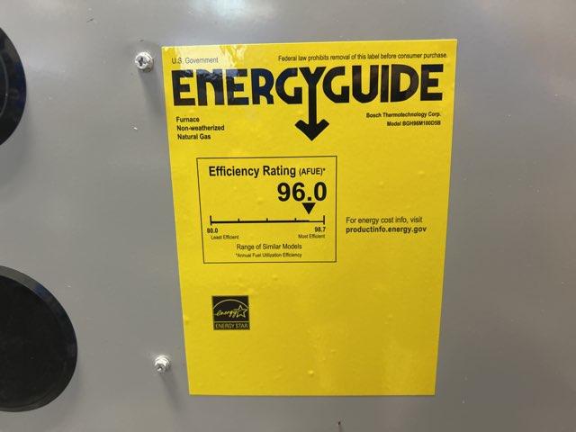 100,000 BTU Two-Stage Upflow/Horizontal ECM Multi Speed Gas Furnace 96% AFUE 115/60/1 CFM: 2095