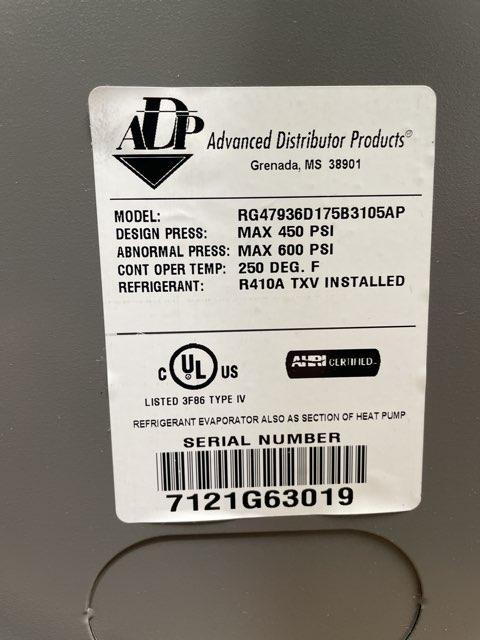 3 Ton AC/HP Upflow/Downflow Cased A Coil, R-410A CFM 1200