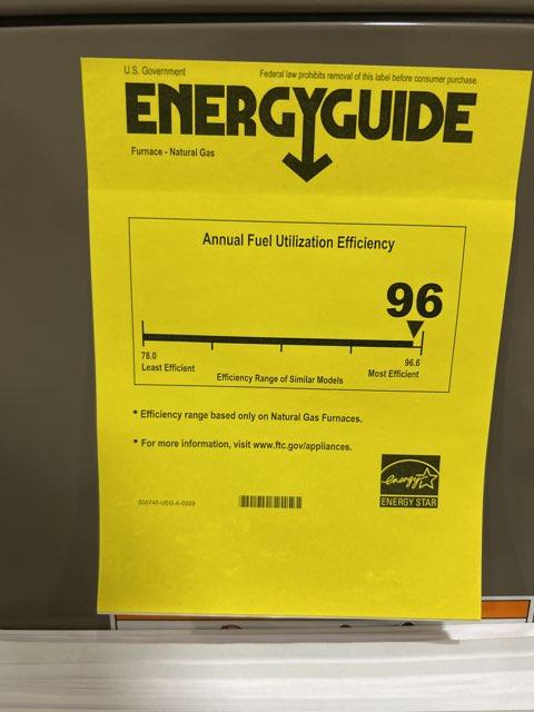 80,000 BTU 2-Stg Multiposition ECM Variable Speed Comm Compatible Gas Furnace 96% 115/60/1 CFM: 1741