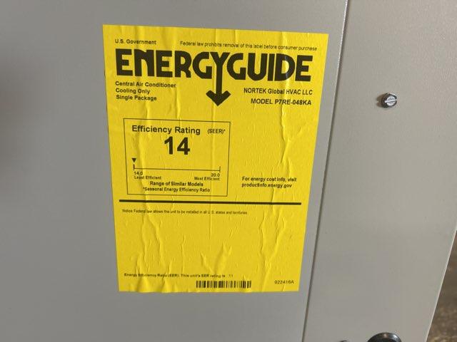 4 Ton 1-Stg Convertible Packaged AC Unit 14 SEER, R410A with 15 kW Electric Heat Kit with Breaker