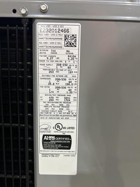 5 Ton Two-Stage Split-System Air Conditioner 208-230/60/1 R410A 13.8 SEER2