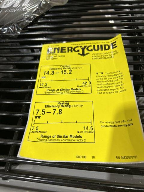 4 Ton Single-Stage Split-System Heat Pump 208-230/60/1 R410A 14.3 SEER2