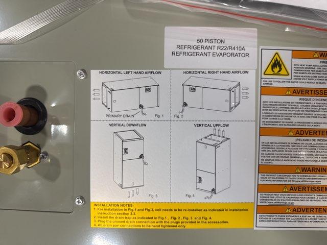 1.5 Ton AC/HP PSC Multiposition Air Handler 208-230/60/1 R-410A CFM 980