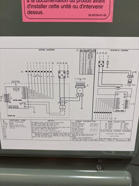 5 Ton AC/HP ECM Upflow/Horizontal Air Handler 208-240/60/1 R-410A CFM 1808