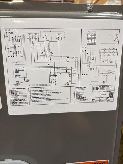 3 Ton AC/HP ECM Upflow/Horizontal Air Handler With 10 KW Heat, 208-240/60/1 R-410A CFM 1269