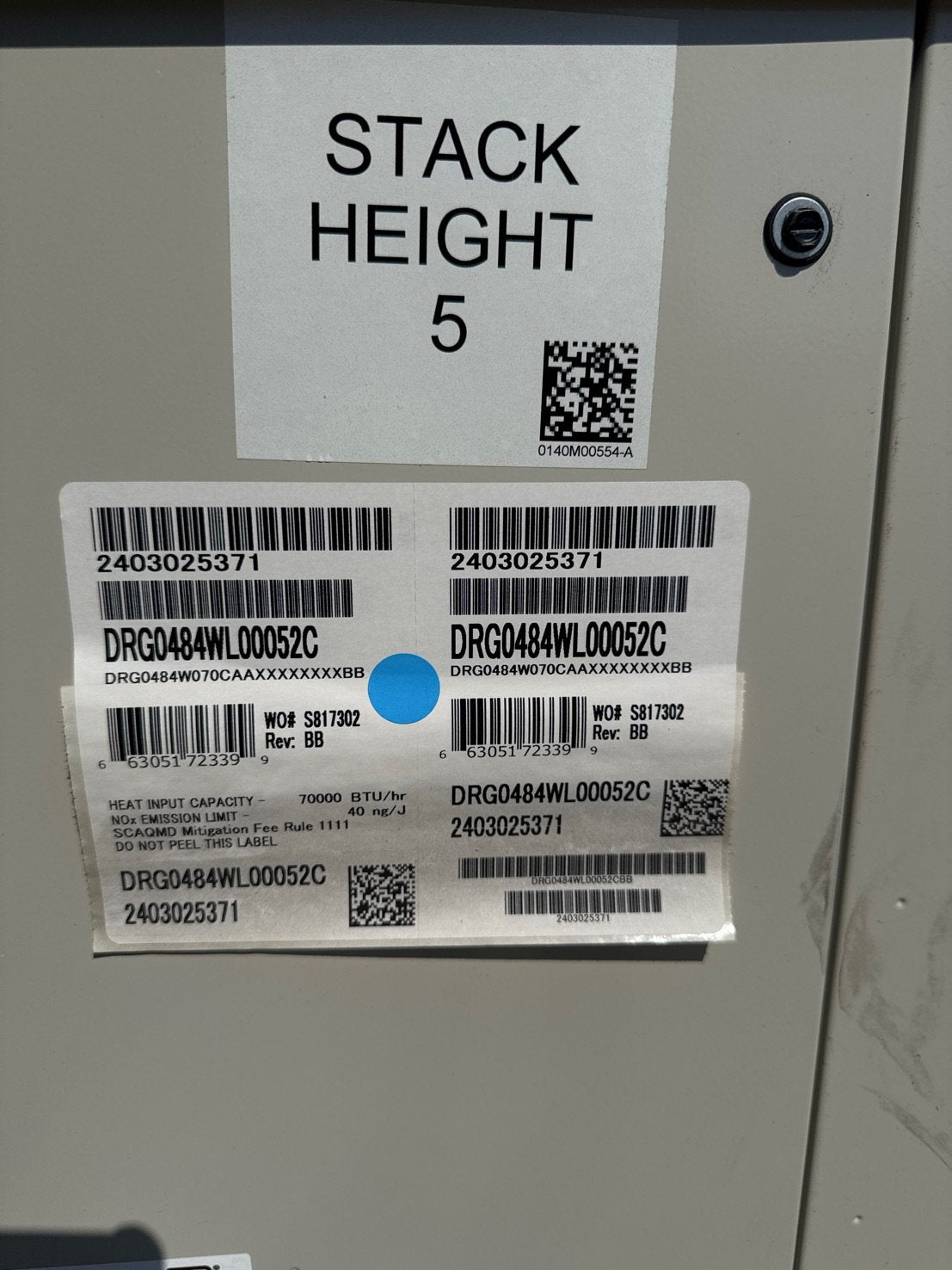 4 Ton Two-Stage Convertible Natural Gas/Electric Packaged Unit, 17 SEER, 460/60/3, R410A