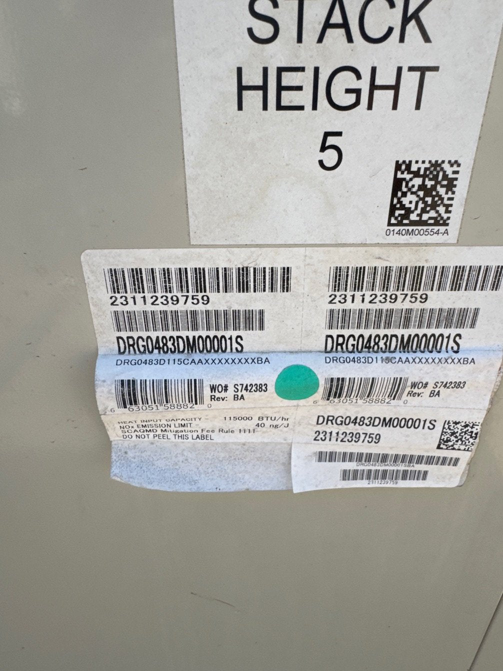 4 Ton Two-Stage Convertible Natural Gas/Electric Packaged Unit, 17 SEER, 208-230/60/3, R410A