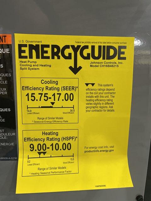 4 Ton Inverter Stage Split-System Heat Pump, 208-230/60/1 R-410A, 16 SEER