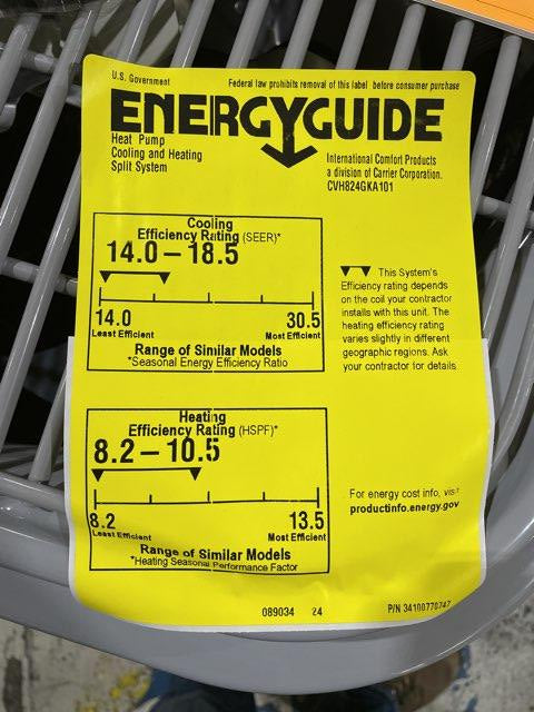 2 Ton Variable Speed Split-System Communicating Heat Pump 208-230/60/1 R410A 18 SEER