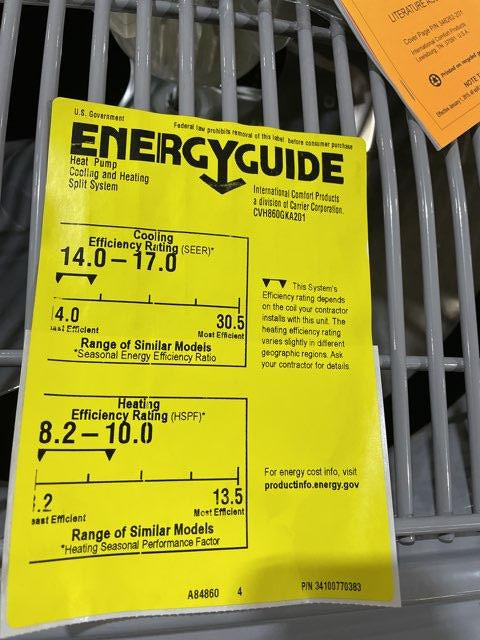 5 Ton Variable Speed Split-System Communicating Heat Pump 208-230/60/1 R410A 17 SEER