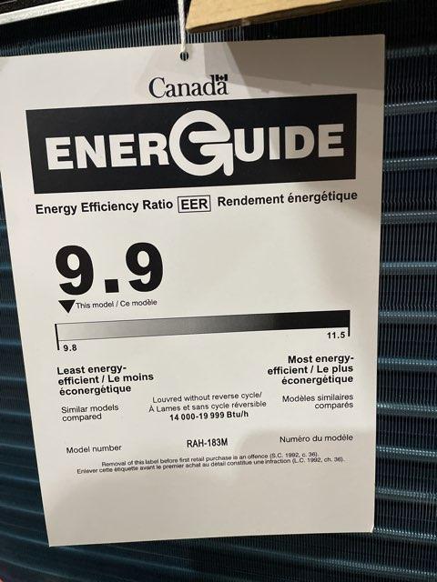 17,300 BTU Packaged Terminal Heat Pump, 208-230/60/1