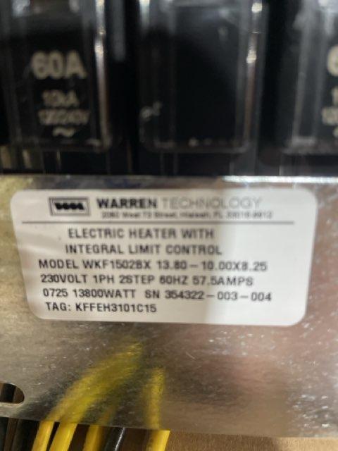 3 Ton 1-Stg SS AC R-454B 14.3 SEER2 with 3 Ton Multi Fan Coil R-454B and 15 kW Heat Kit with Breaker