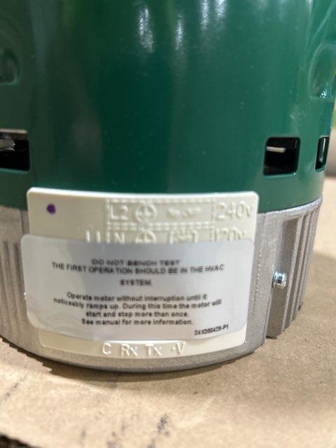 3/4 HP ECM Blower Motor 120/240/60/1 1050 Rpm Variable Speed