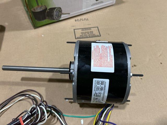 1/3-1/6 HP Fan Motor 208-230/60/1 1075 Rpm 1 Speed