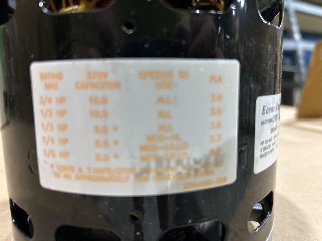 3/4-1/5 HP Blower Motor 208-230/60/1 1075 Rpm 4 Speed