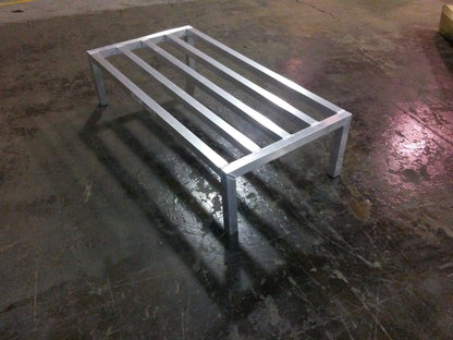 48" X 24" X 12" ALUMINUM DUNNAGE RACK WITH 2000 LB. LOAD CAPACITY, SILVER