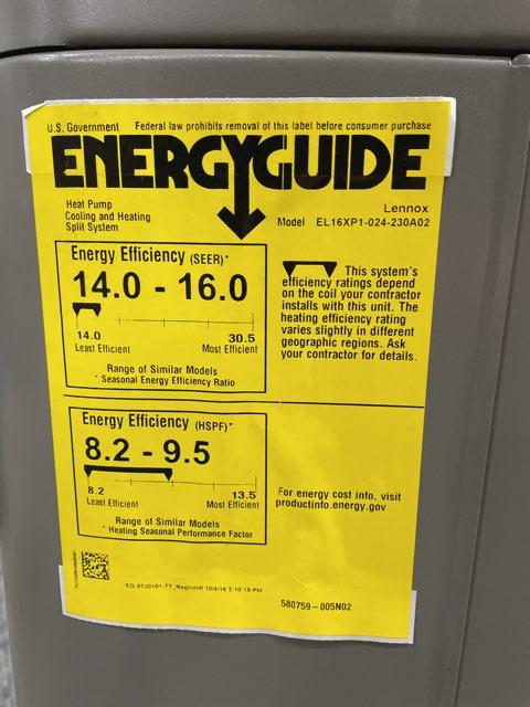2 Ton Single-Stage Split-System Heat Pump 208-230/60/1 R410A 16 SEER