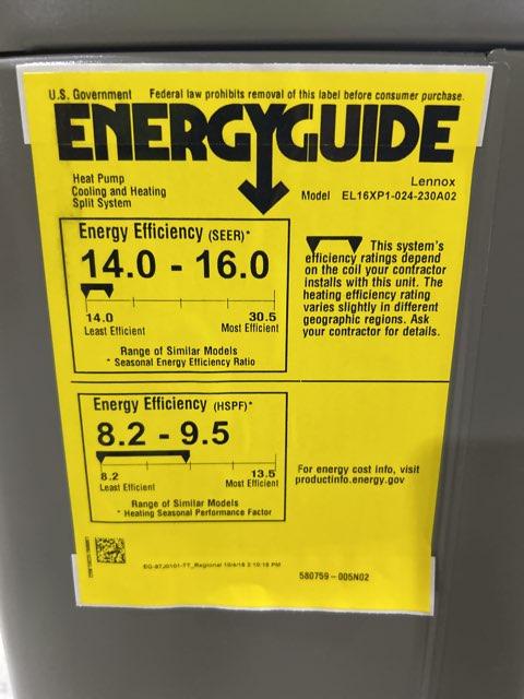 2 Ton Single-Stage Split-System Heat Pump 208-230/60/1 R410A 16 SEER