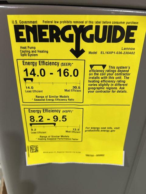 3 Ton Single-Stage Split-System Heat Pump 208-230/60/1 R410A 16 SEER