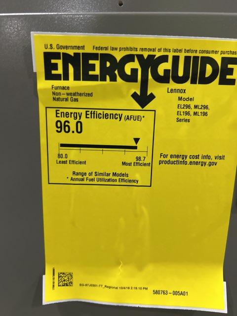 88,000 BTU Low NOx Two-Stage Downflow ECM Variable Speed Gas Furnace 96% AFUE 120/60/1 CFM: 1765