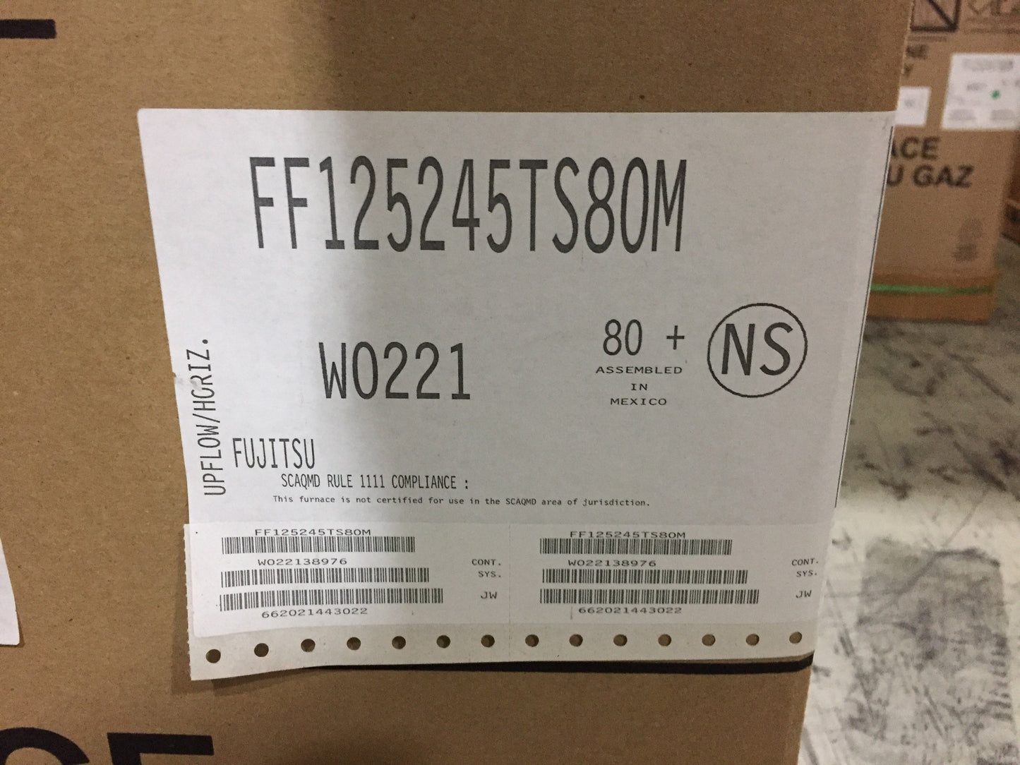 125,000 BTU 1-Stg Upflow/Horizontal ECM Gas Furnace 80% with 5 Ton AC/HP Multiposition Cased N Coil