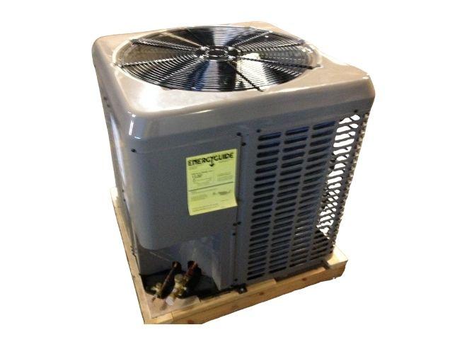 4 Ton SS Air Conditioner 13 SEER, 208-230/60/1, R-410A and 32" x 32" x 2" Gray Plastic Equipment Pad