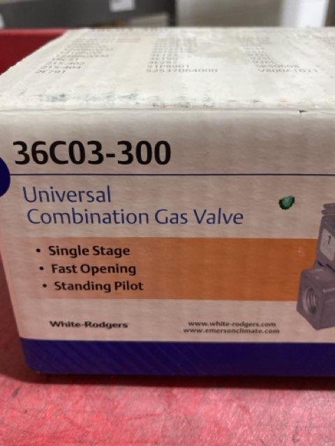 1/2" X 3/4" Universal Combination Gas Valve 24V