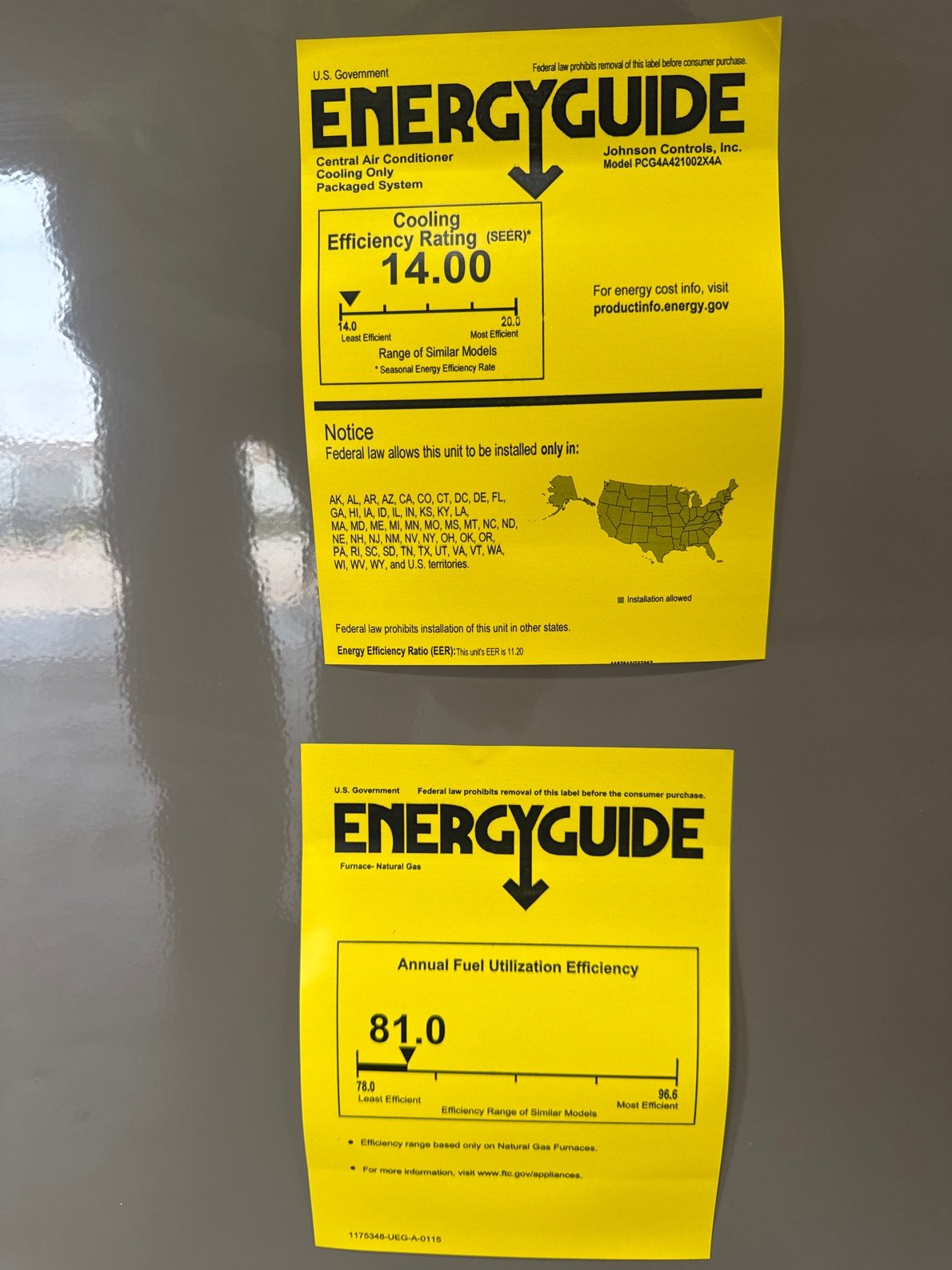 3.5 Ton Low NOx 1-Stg Convertible Natural Gas/Electric Packaged Unit, 14 SEER, 208-230/60/1, R410A