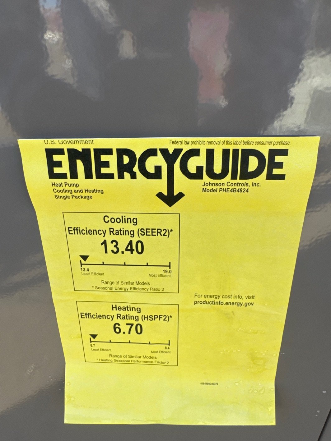 4 Ton Single-Stage Convertible Packaged Heat Pump Unit, 14 SEER, 208-230/60/1, R410A