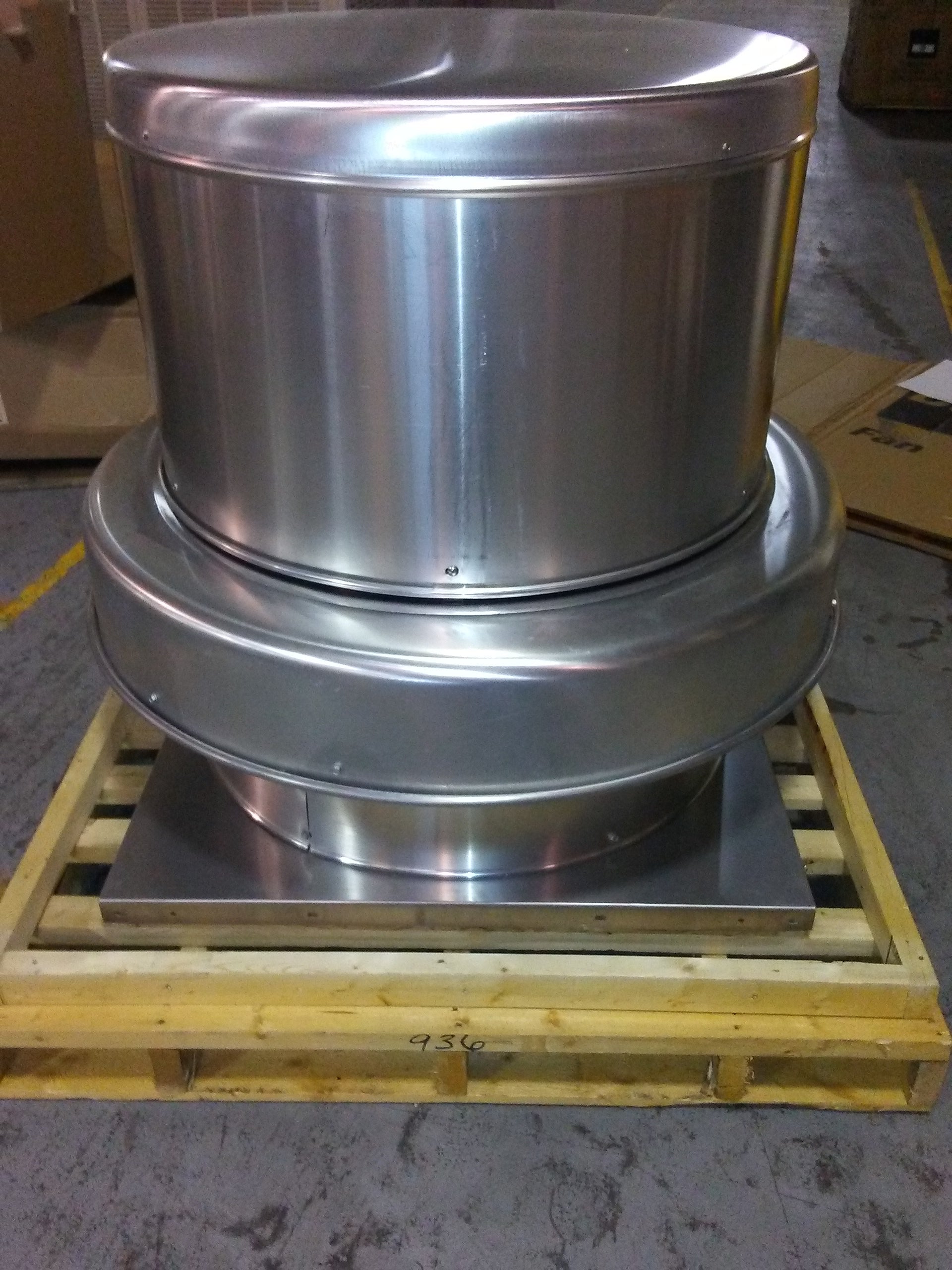 30 1/2 Exhaust Ventilator Downblast Belt Drive Less Package