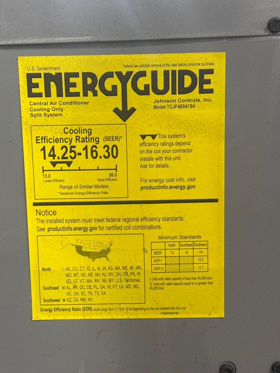 4 Ton Single-Stage Split-System Air Conditioner 208-230/60/1 R410A 15 SEER