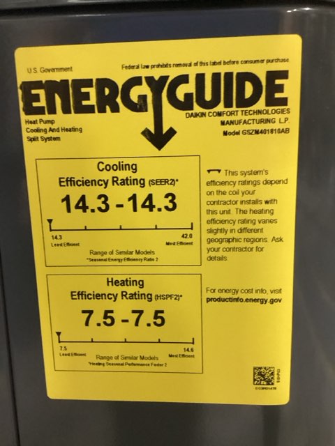 1.5 Ton Single-Stage Split-System Heat Pump 208-230/60/1 R410A 14.3 SEER2