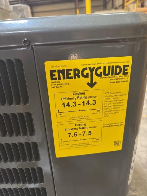1.5 Ton Single-Stage Split-System Heat Pump 208-230/60/1 R410A 14.3 SEER2