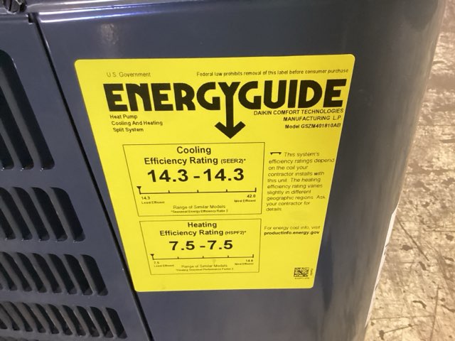 1.5 Ton Single-Stage Split-System Heat Pump 208-230/60/1 R410A 14.3 SEER2