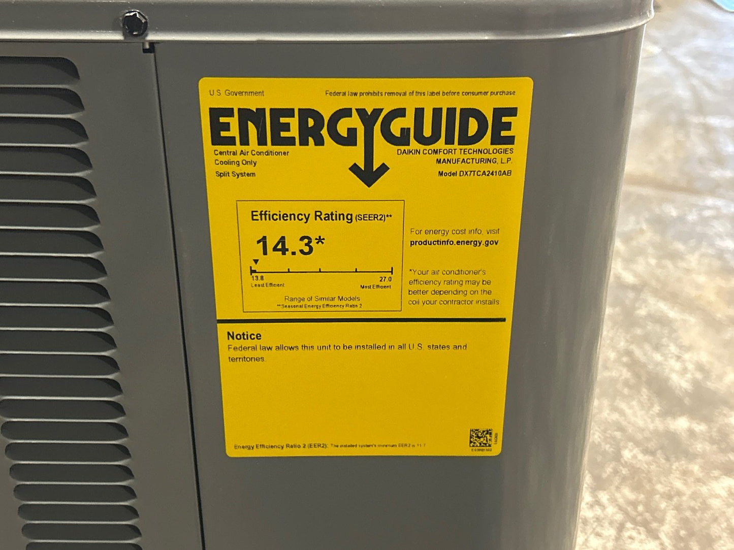 2 Ton Two-Stage Split-System Communicating Compatible Air Conditioner 208-230/60/1 R410A 17 SEER2