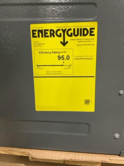 100,000 BTU Single-Stage Downflow/Horizontal ECM Multi Speed Gas Furnace 96% AFUE 115/60/1 CFM: 2000